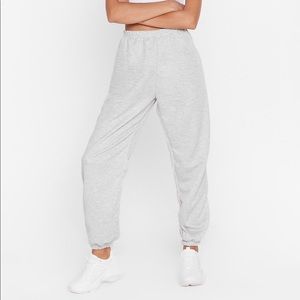 Nasty Gal Basic Light Grey Sweatpants